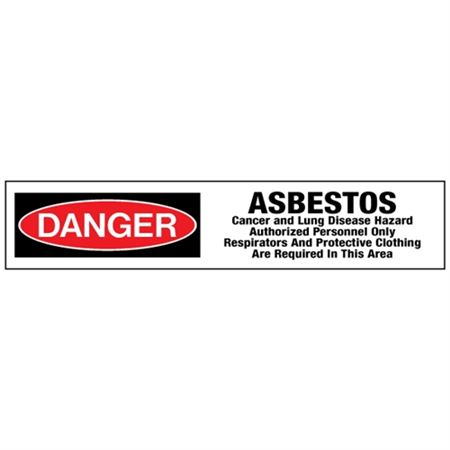 Danger Asbestos/Authorized Personnel Only Tape